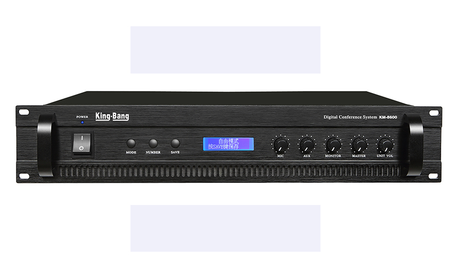 TFT屏桌牌會(huì)議系統(tǒng)主機(jī)KM-8600